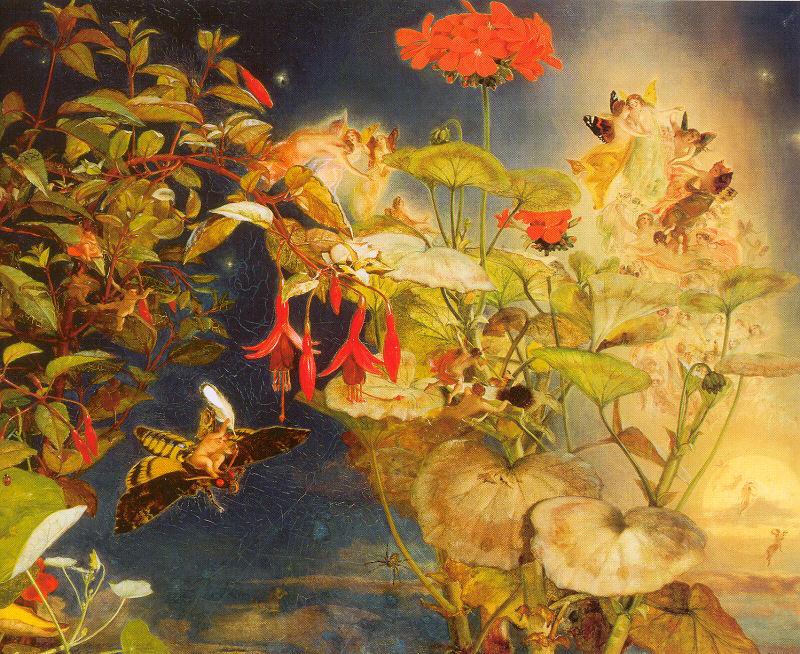 Naish, John George Elves and Fairies: A Midsummer Night's Dream Germany oil painting art